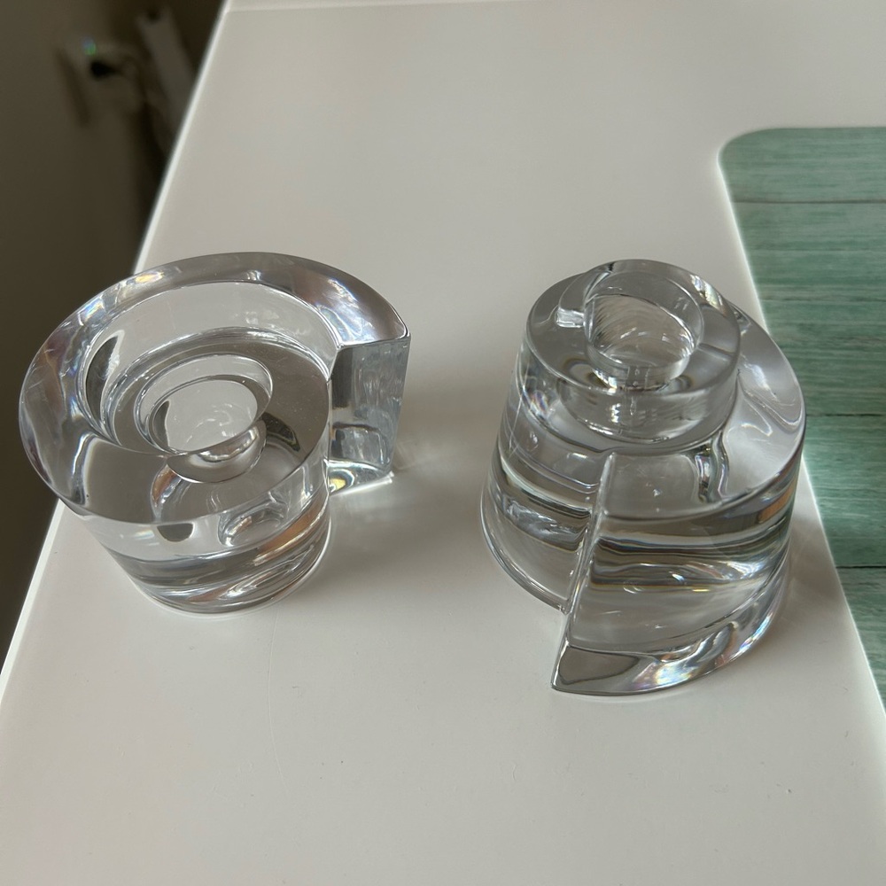 Miller Rogaska candlestick holders